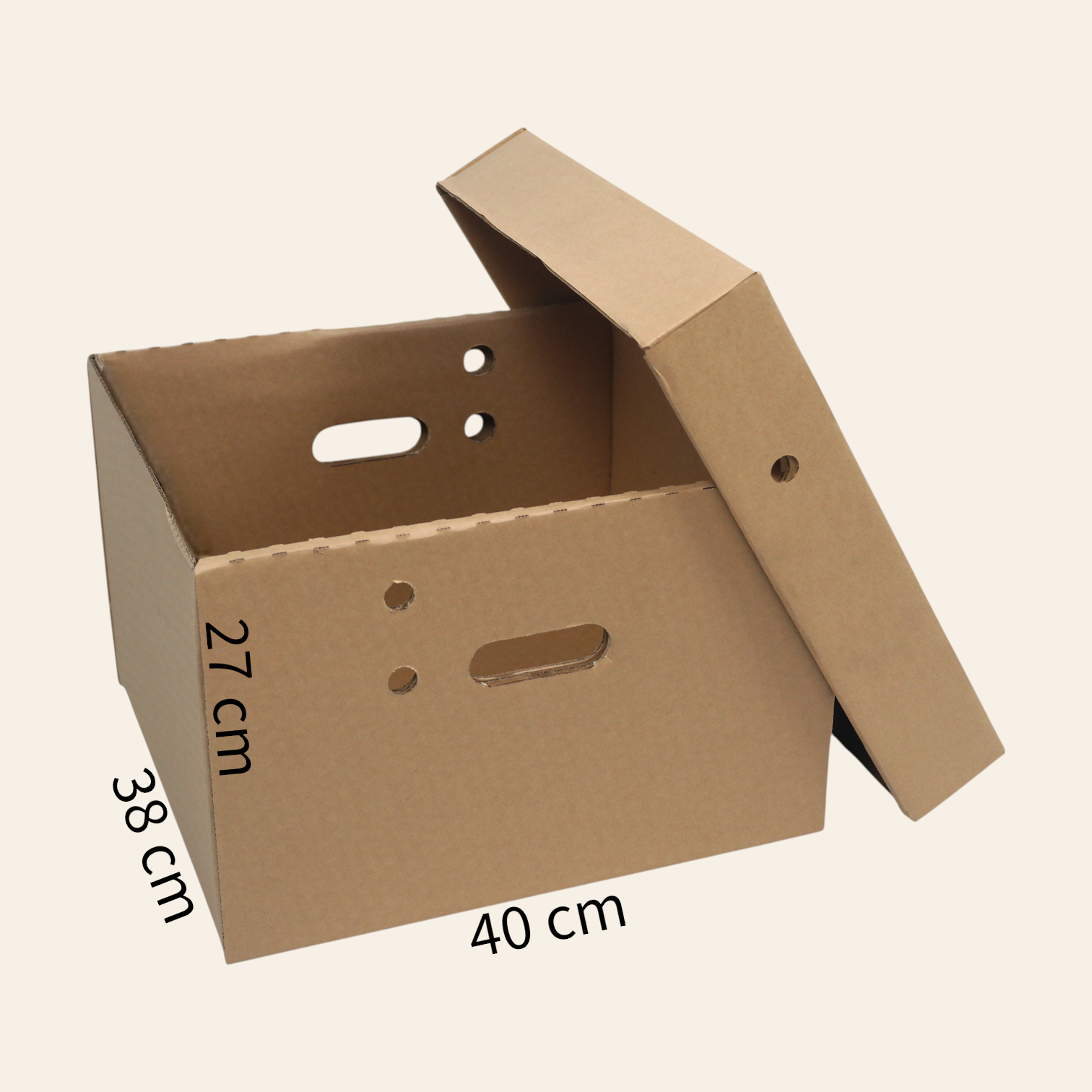 Caja Archivo Premium c/TAPA - Apilable (Alta Resistencia) - Imagen 2